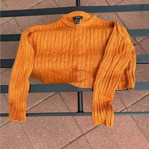 Orange forever 21 crop top